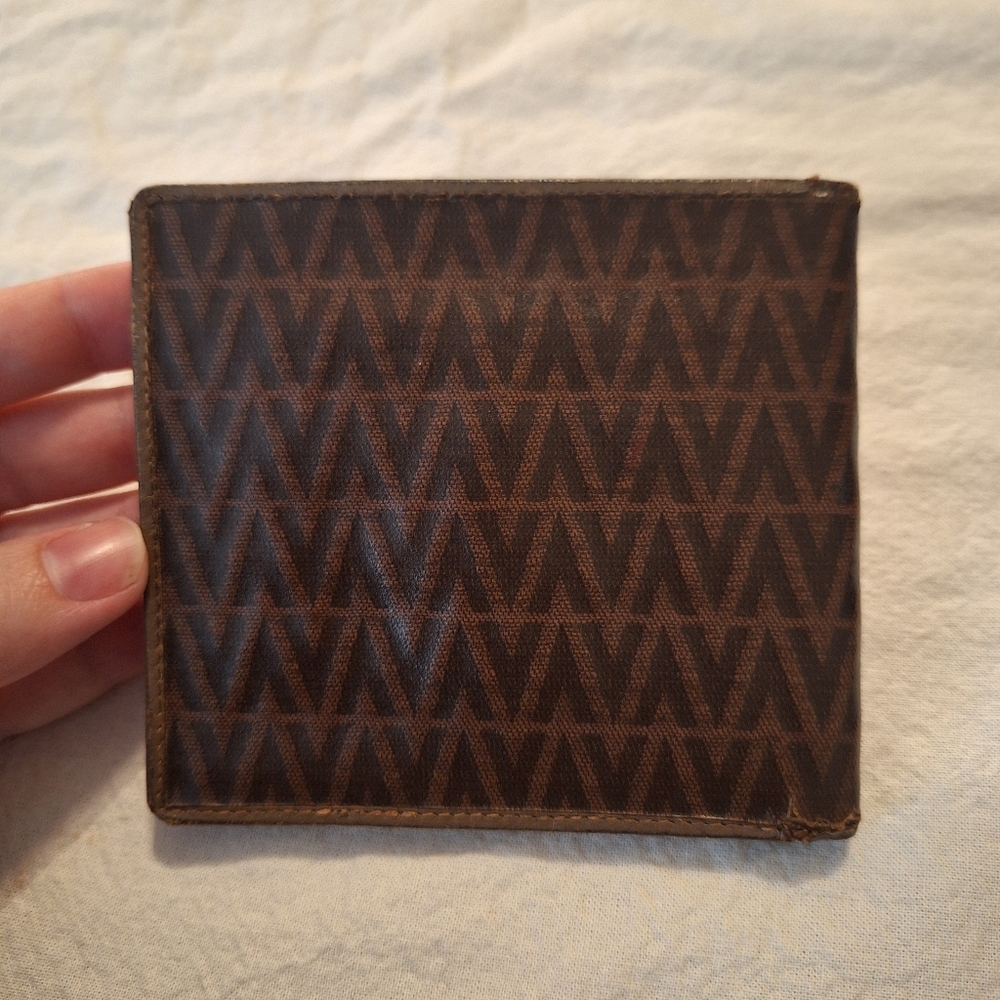Brown Valentino Monogram Bifold Wallet - Picture 4 of 9